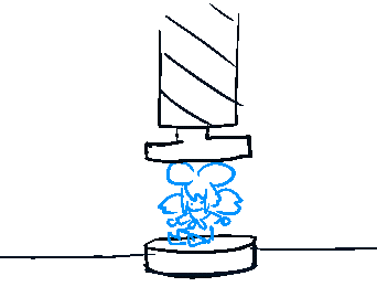 quaver getting squiched dumbass