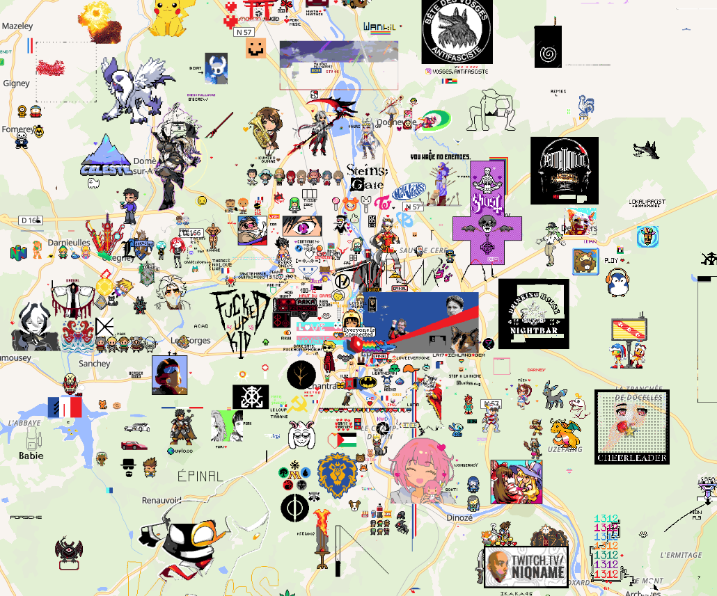 Screenshot of Epinal, in WPlace